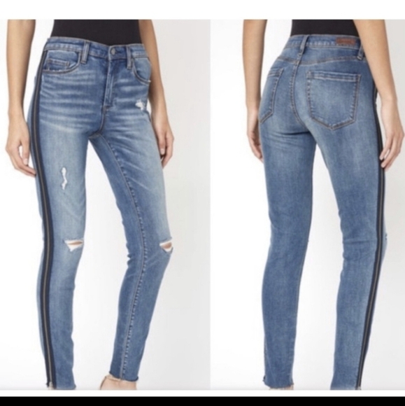 BLANK nyc the bond side zippers and distressed jeans size 24 - Picture 3 of 7